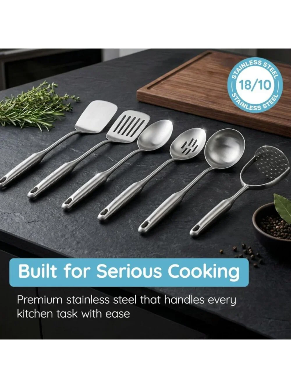 Heavy Duty Stainless Steel Potato Masher Tool for Perfect Mashed Potatoes